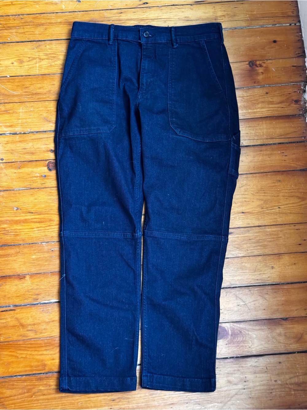 Banana Republic Slim Straight Utility Pant in Indigo Rinse Wash 33x32
